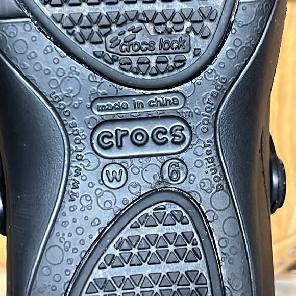 Crocs Mercy Black Slip Resistant Safety Work Mules Clogs Shoes Womens Size 6 - Picture 12 of 12